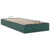 vidaXL Cadre de lit ottoman sans matelas vert foncé 90x200 cm velours