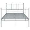 vidaXL Cadre de lit sans matelas gris métal 120x200 cm