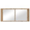 vidaXL Cabinet Miroir LED avec porte Ch&ecirc;ne artisanal 100 x 12 x 45 cm