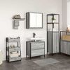 vidaXL Ensemble de meubles de salle de bain 2 pcs en bois d'ing&eacute;nierie gris Sonoma