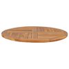 vidaXL Dessus de table Bois de teck solide Rond 2,5 cm 90 cm