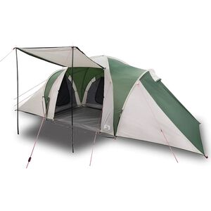 vidaXL Tente familiale &agrave; d&ocirc;me 6 personnes vert imperm&eacute;able