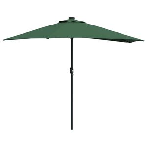 vidaXL Parasol de jardin Vert 294 x 150 x 224 cm Polyester et Acier