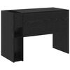 vidaXL Bureau Ch&ecirc;ne noir 109 x 50 x 78 cm Bois d'ing&eacute;nierie
