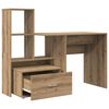 vidaXL Bureau Ch&ecirc;ne artisanal 131,5 x 50 x 106,5 cm Bois d'ing&eacute;nierie