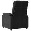 vidaXL Fauteuil inclinable de massage noir tissu microfibre