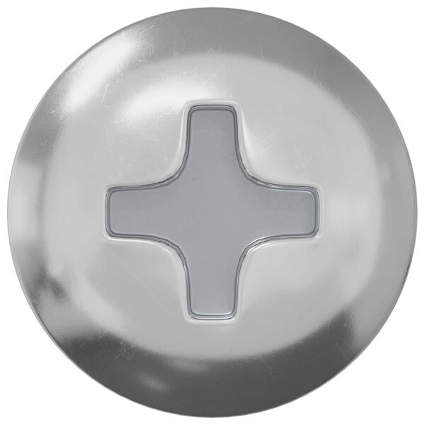 vidaXL Clou auto-perceur 2 pcs Zinc&eacute; 4 x 25 mm Acier