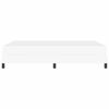 vidaXL Cadre de lit avec matelas Blanc pur 160 x 200 cm tissu