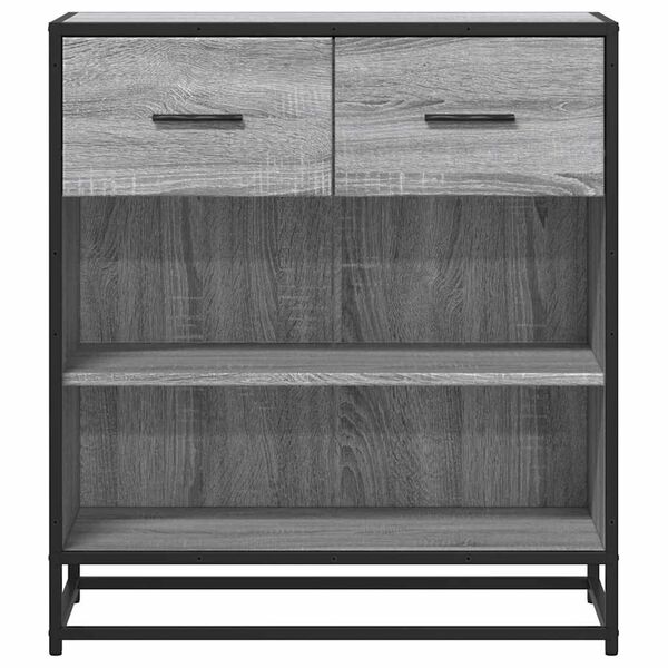 vidaXL Buffet sonoma gris 68x35x76 cm bois d'ing&eacute;nierie