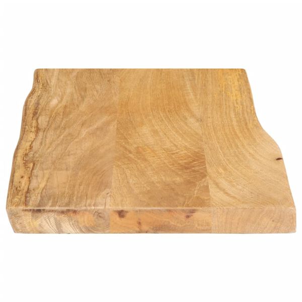 vidaXL Dessus de table 70x40x2,5 cm bord vivant bois massif manguier