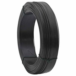 vidaXL Fil de liaison de cl&ocirc;ture 250 m 0,9/1,4 mm Acier Anthracite