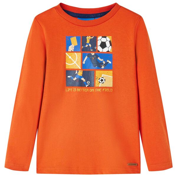 T-shirt enfants à manches longues orange 92