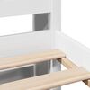 vidaXL Lit bibliothèque sans matelas blanc 135x190 cm bois pin massif