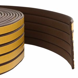 vidaXL joint de fen&ecirc;tre autocollant Marron 8 x 2 mm 12 m Mousse EPDM