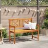 vidaXL Banc de jardin Marron 110 x 56 x 90 cm Bois d'Acacia Massif