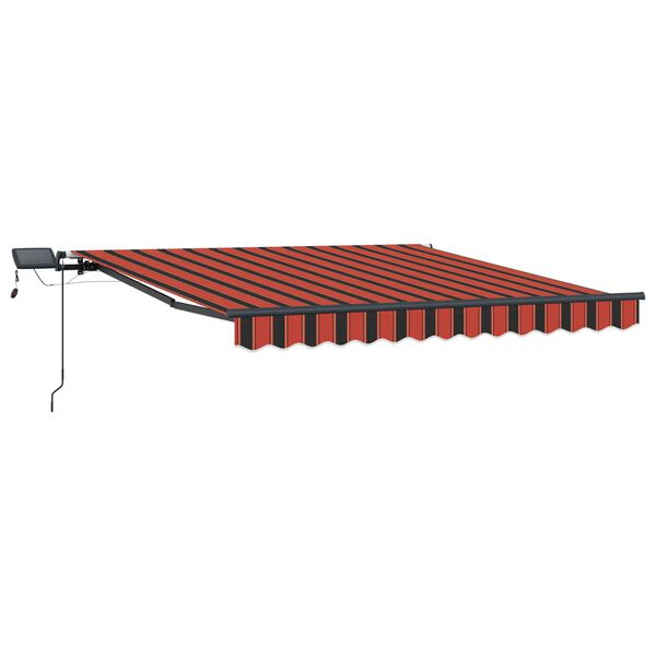 vidaXL Auvent R&eacute;tractable orange et marron 300 x 250 cm tissu