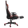 vidaXL Chaise de jeu pivotante avec repose-pied Rouge PVC