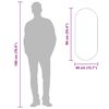 vidaXL Miroir mural Dor&eacute; 90x40 cm Ovale