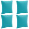 vidaXL Coussin de dos PUTTEN 4 pc 100 % polyester Turquoise