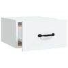 vidaXL Table de chevet murale Blanc 35x35x20 cm
