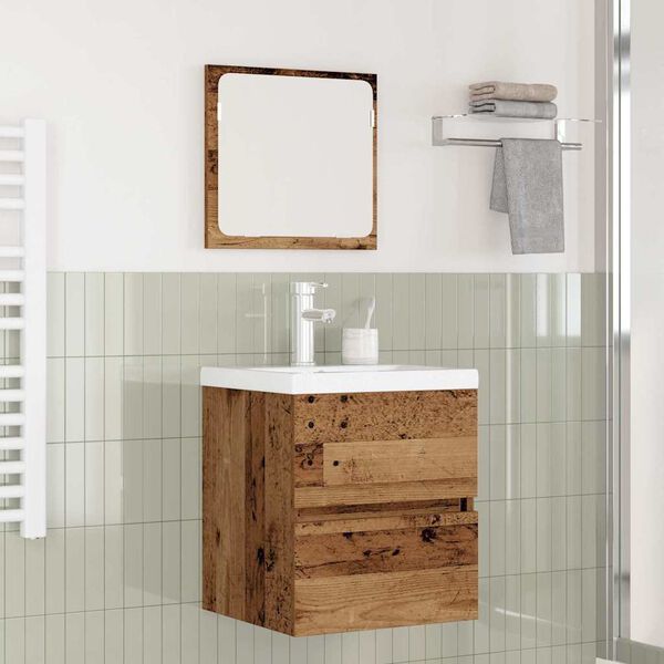 vidaXL Ensemble de mobilier de salle de bain avec tiroir 2 pcs