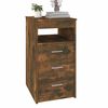 vidaXL Armoire &agrave; tiroirs Ch&ecirc;ne fum&eacute; 40x50x76 cm Bois d'ing&eacute;nierie