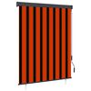 vidaXL Store roulant d'ext&eacute;rieur 140x250 cm Orange et marron