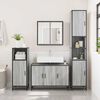 vidaXL Armoire de lavabo de salle de bain sonoma gris 90x33x60 cm