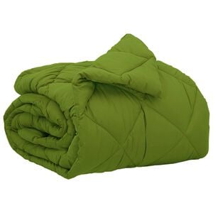 vidaXL Duvet complet toute l'ann&eacute;e Vert 135 x 200 cm Microfibre