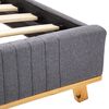 vidaXL Cadre de lit sans matelas gris clair tissu 160x200 cm