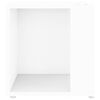 vidaXL Table d'appoint Blanc 33x33x34,5 cm Agglom&eacute;r&eacute;