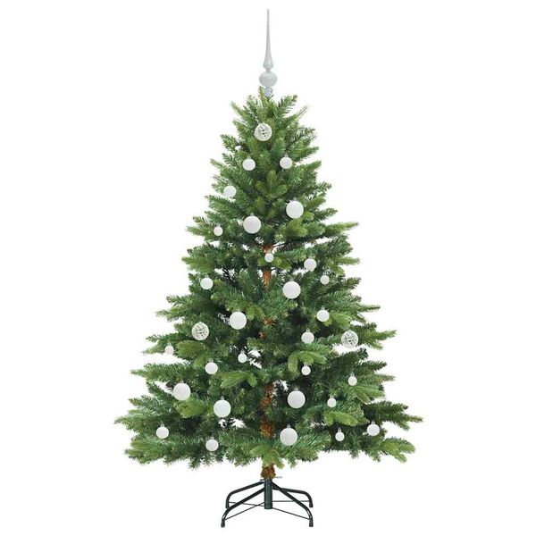 vidaXL Sapin de No&euml;l artificiel avec 150 LED Vert 150 cm PE et PVC