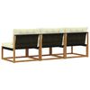 vidaXL 3 Pi&egrave;ce Sofa de milieu ext&eacute;rieur Bois d'Acacia Massif Naturel
