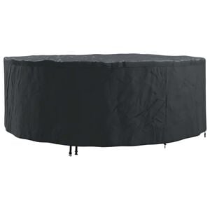 vidaXL Housse pour meubles Noir 244 x 244 x 71 cm Tissu Oxford 600D