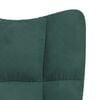 vidaXL Chaise de relaxation Vert fonc&eacute; Velours