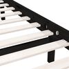 vidaXL Cadre de lit sans matelas noir bois massif 100x200 cm