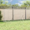 vidaXL Chenil d'ext&eacute;rieur pour chiens avec toit argent&eacute; 2x10x2,5 m