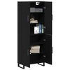vidaXL Haut Armoire 2 pcs Ch&ecirc;ne noir 69,5 x 34 x 180 cm