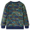 Sweatshirt pour enfants kaki foncé 140