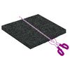 vidaXL Tapis de patio en granulat de caoutchouc Noir 9 x 9 x 0,6 cm