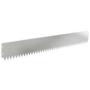 vidaXL Bordure de Pelouse 10 pcs 103 x 15 cm Acier Argent&eacute;