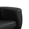 vidaXL Fauteuil inclinable de massage avec repose-pied noir similicuir