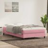 vidaXL Sommier &agrave; lattes de lit sans matelas rose 120x220 cm velours