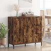 vidaXL Buffet Ch&ecirc;ne fum&eacute; 89,5 x 33 x 82 cm Bois d'ing&eacute;nierie