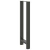 vidaXL Pieds de table de bar Anthracite 2 pi&egrave;ces 50 x (110-111) cm Acier