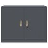 vidaXL Armoire de rangement Anthracite 90 x 40 x 70 cm Acier
