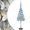 vidaXL Sapin de No&euml;l avec 150 LED Blanc 120 cm PE et Acier