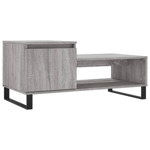 vidaXL Table basse Sonoma gris 100x50x45 cm Bois d'ing&eacute;nierie
