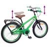 vidaXL V&eacute;lo pour Enfants 20 Pouces pour les enfants de 6 &agrave; 11 ans Vert