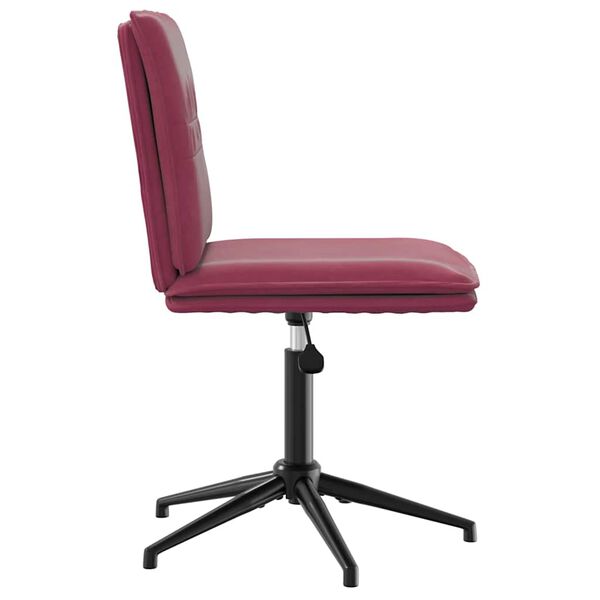 vidaXL Chaise &agrave; manger Rouge bordeaux Velours